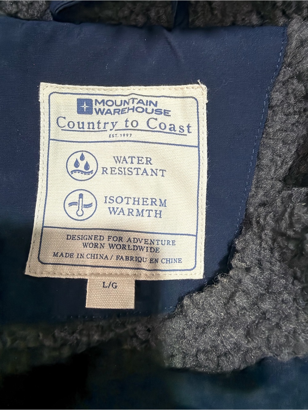 Mountain Warehouse Manta Mens Borg Lined Padded Jacket - Coat